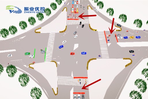 圖2 方案二前置式車(chē)道