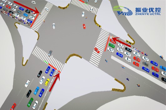 圖3 方案三并列式車(chē)道