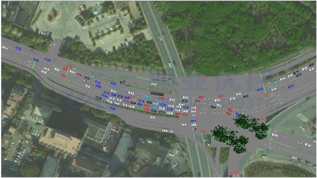 圖6 未啟用信號燈的仿真效果圖