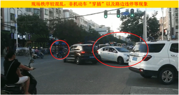 圖5 東進口交通秩序混亂