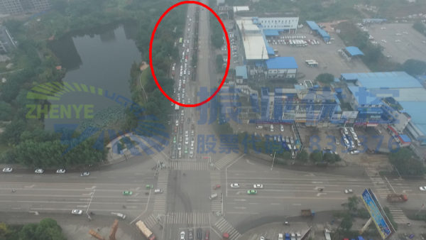 圖7 路口北進(jìn)口晚高峰時(shí)段排隊(duì)情況