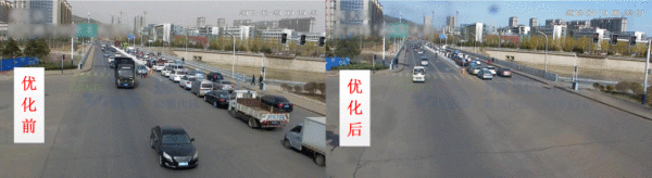 圖15 清水河路-緯三橋東進口優(yōu)化前后排隊情況