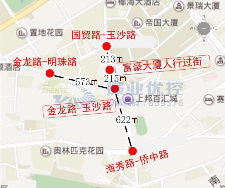 圖1 國貿(mào)商業(yè)區(qū)地理位置圖