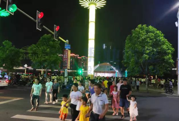 圖13 優(yōu)化后噴泉表演時段行人安全有序過街