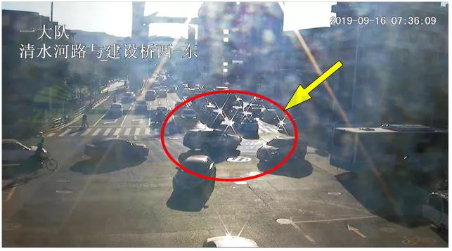 圖4 車輛回溢至橋出口圖