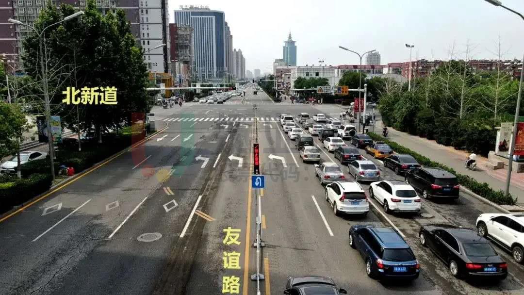 圖6 北新道-友誼路北口雙借道左轉示意圖