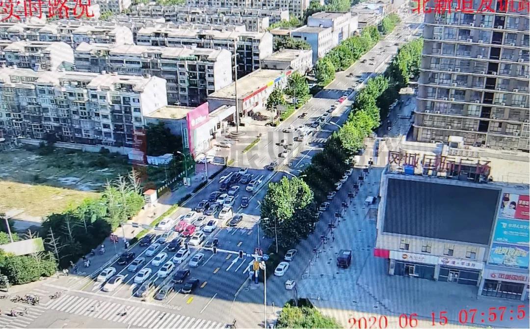 圖9 優(yōu)化路口北進口排隊明顯縮短