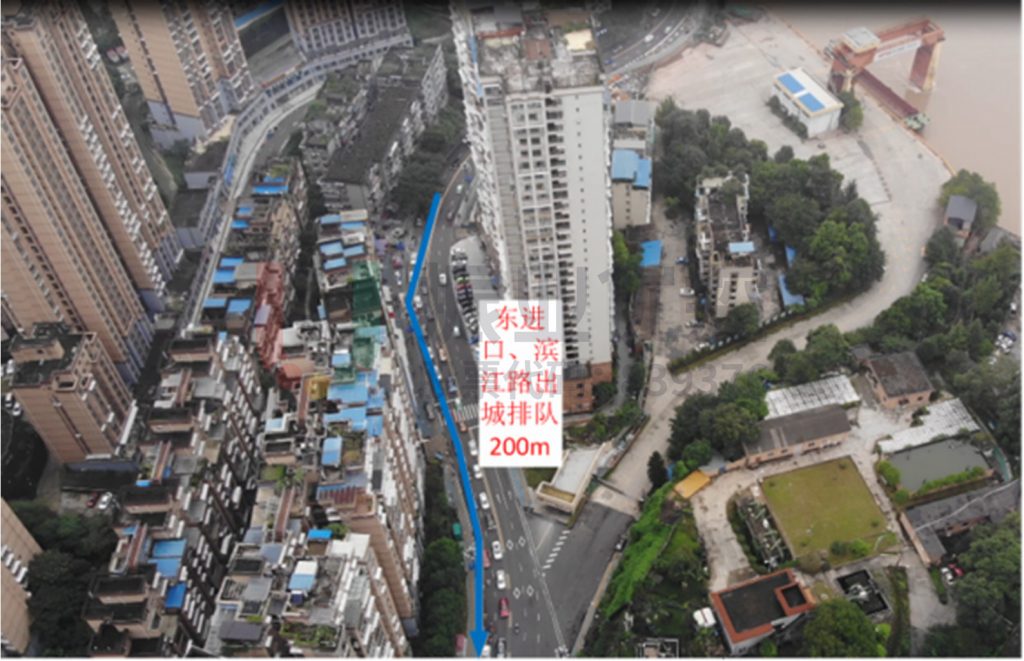 圖5 路口排隊較長示意圖