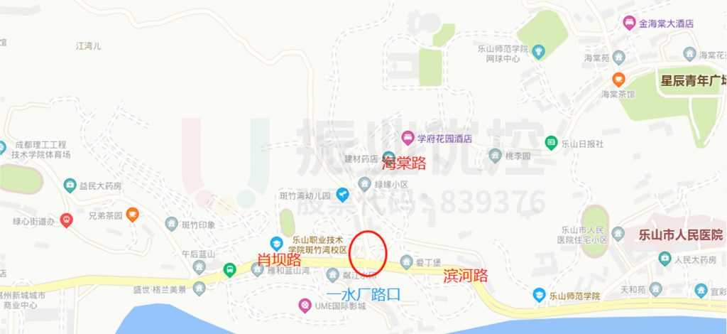 圖1 路口地理位置示意圖
