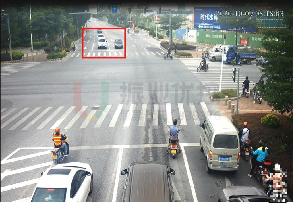 圖8 南進(jìn)口進(jìn)城方向排隊(duì)情況(優(yōu)化后)