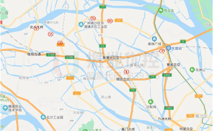 圖13 南沙片區(qū)預(yù)案設(shè)置點位圖