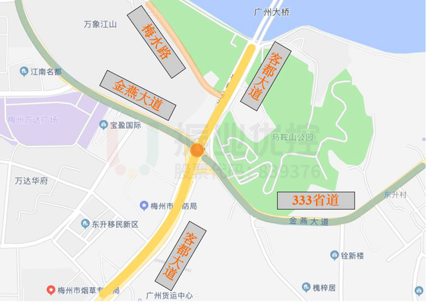 圖1 路口地理位置示意圖
