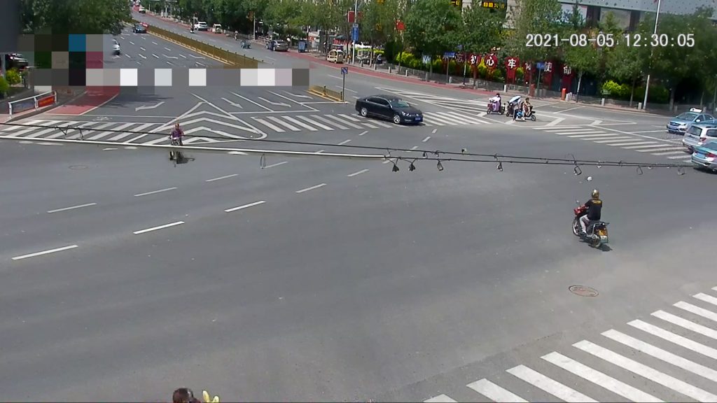 圖7 西豁子路口交通組織改造后