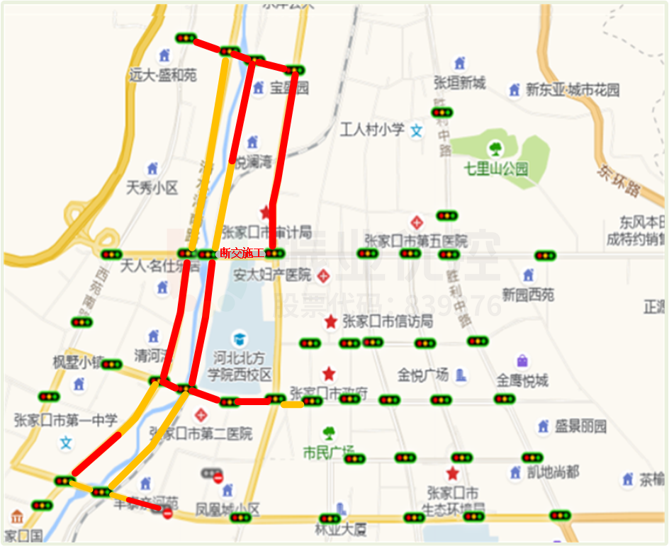 圖3 擁堵預(yù)測(cè)示意圖