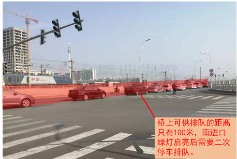 圖5 南進(jìn)口排隊情況(優(yōu)化前)