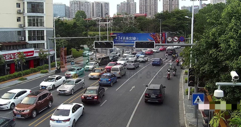 圖4 路段北往南方向車輛無法及時(shí)消散