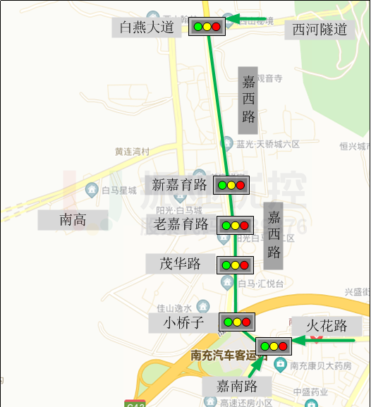 圖1 路段位置示意圖