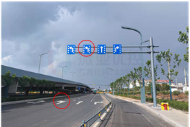 圖5 南進(jìn)口車道調(diào)整