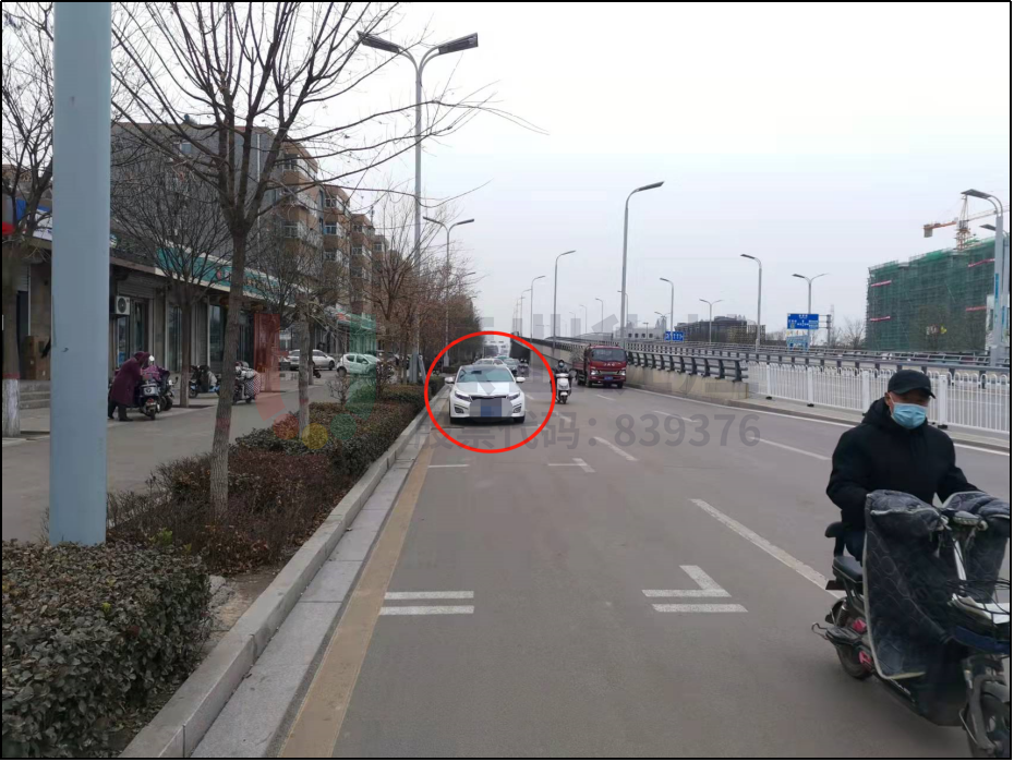 圖10 藝苑街、雙林大道機(jī)動(dòng)車規(guī)范停入臨時(shí)停車位