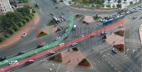 圖 14 環(huán)都大道-濱江北路通行秩序（優(yōu)化后）